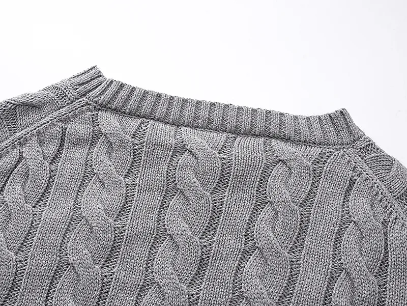Style No. 2503 P220 Polo Ralph Lauren solid color comfortable thick cable twist knitted sweater Color: cream black navy gray Size: S (recommended within 120) m (recommended within 140) L (recommended within 160) xL (recommended within 180)